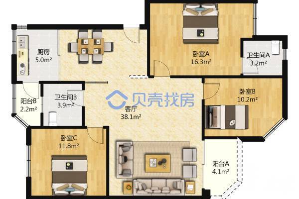 深圳茂業城|大芬地鐵口通透3房|精裝修|業主急賣！